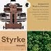 Skandika Wasserrudergerät Styrke Premium | Made in Germany, Rudergerät Wasser aus Holz, Kinomap App-Funktion, Rudermaschine für Zuhause, Esche aus Deutschland, farbig geölt in braun, bis 180 kg