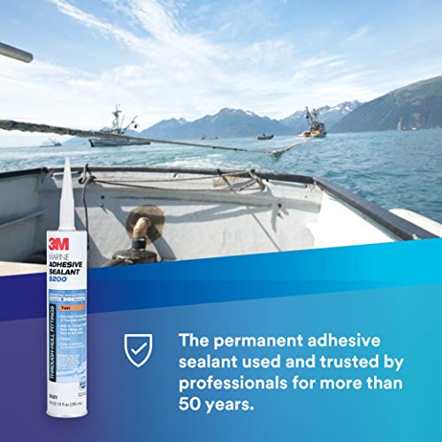 image for 3M Marine Adhesive Sealant 5200 (06501) Permanent Bonding and Sealing 