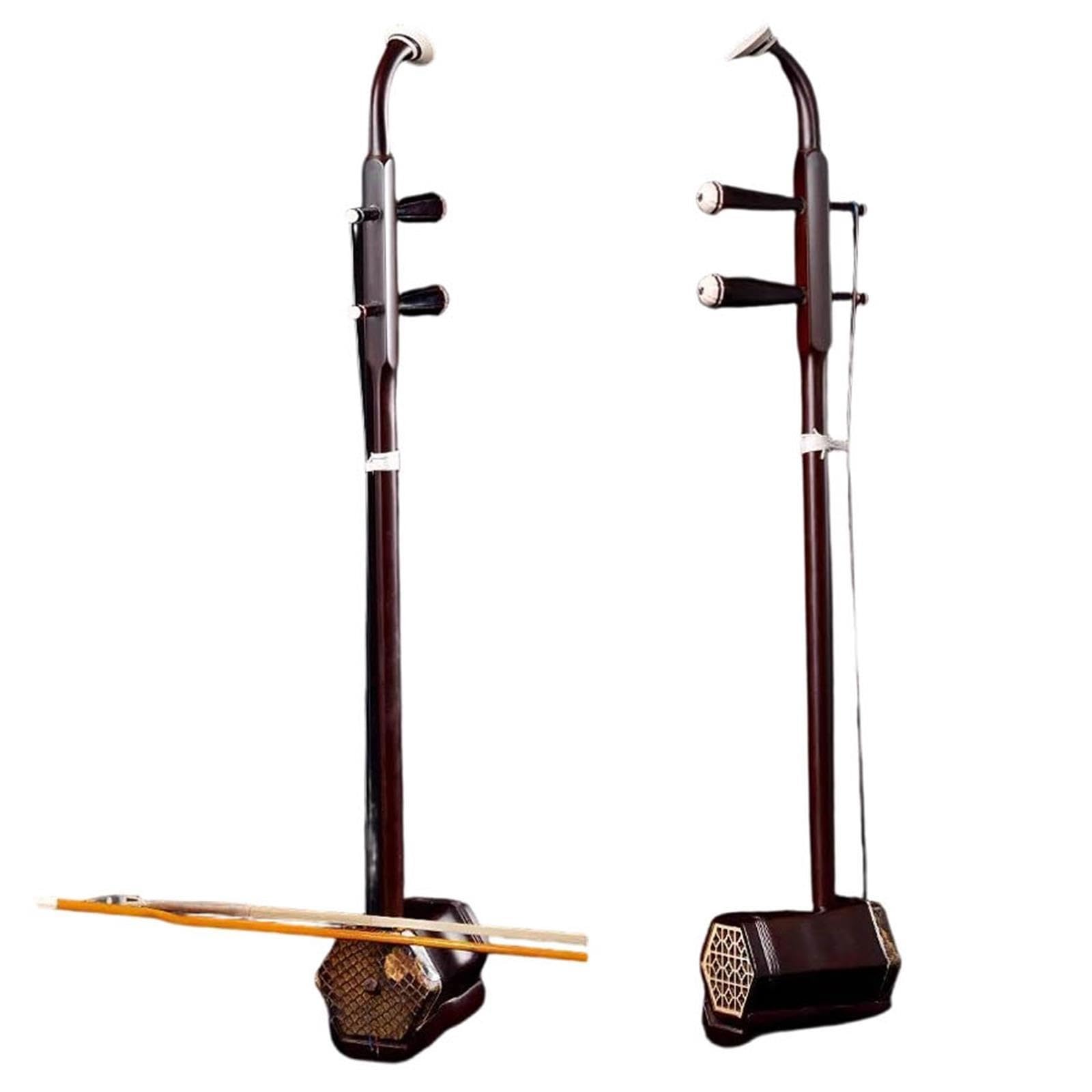 Dorosłych Erhu Profesjonalny Instrument 2-strunowy Erhu Z Hebanu Trwały