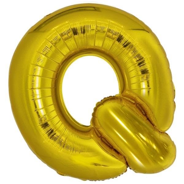 Amscan 9909592 9909592 - Pallone in lamina con lettera Q SuperShape, colore: Oro