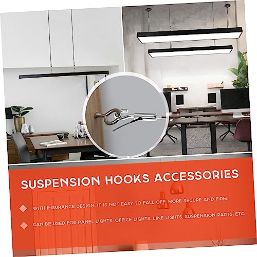 Healifty 6Pcs Heavy Duty Hook and Eye Turnbuckle Cable Guide para Tensionar Cables de Alambre, Accesorios para Cuerdas, Toldo, Iluminación y Exhibiciones miniatura 3