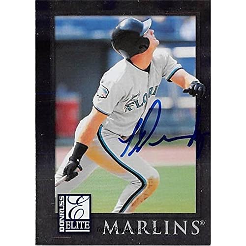 Autograph Warehouse 421238 Todd Dunwoody Autographed Baseball Card Florida Marlins 1998 Donruss Elite No.87