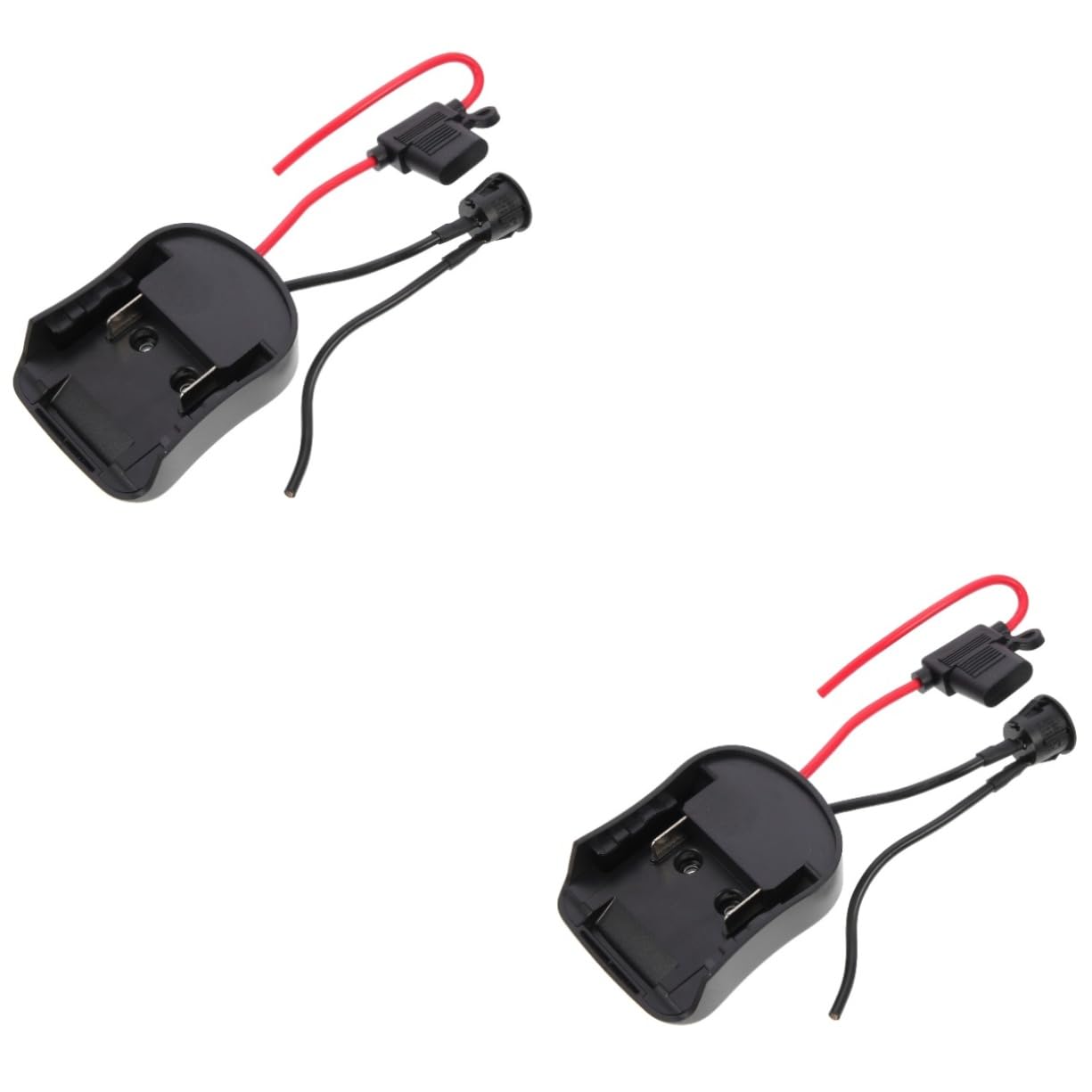 Veemoon 2 Piezas Adaptador de Batería para Herramientas Eléctricas DIY con Portafusibles y Rápida Compatible con Baterías Seguro y Instalación