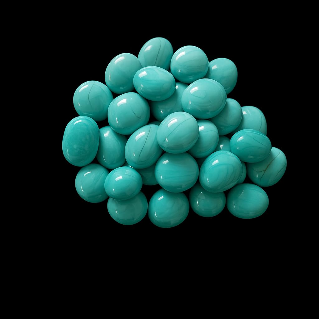 Neon Blue Aquarium Pebbles I Glass Beads I Graden Pebbles I 450grams-image-7