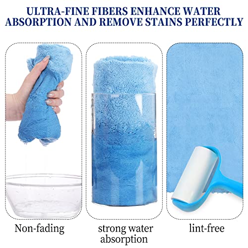 Tallew 16 Pcs Cars Microfiber Towels Buffing Drying Wash Cleaning Towel Cloths Plush Large Car Towels Thick Car Care Polishing Detailing Buffing Waxing Scratch Proof Towel, 15.75 X 15.75 Inch #TOP4