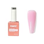 FZANEST Natural Nude Pink Gel Polish Rubber Base Builder Gel, Elastic Base Coat, Quick Extension