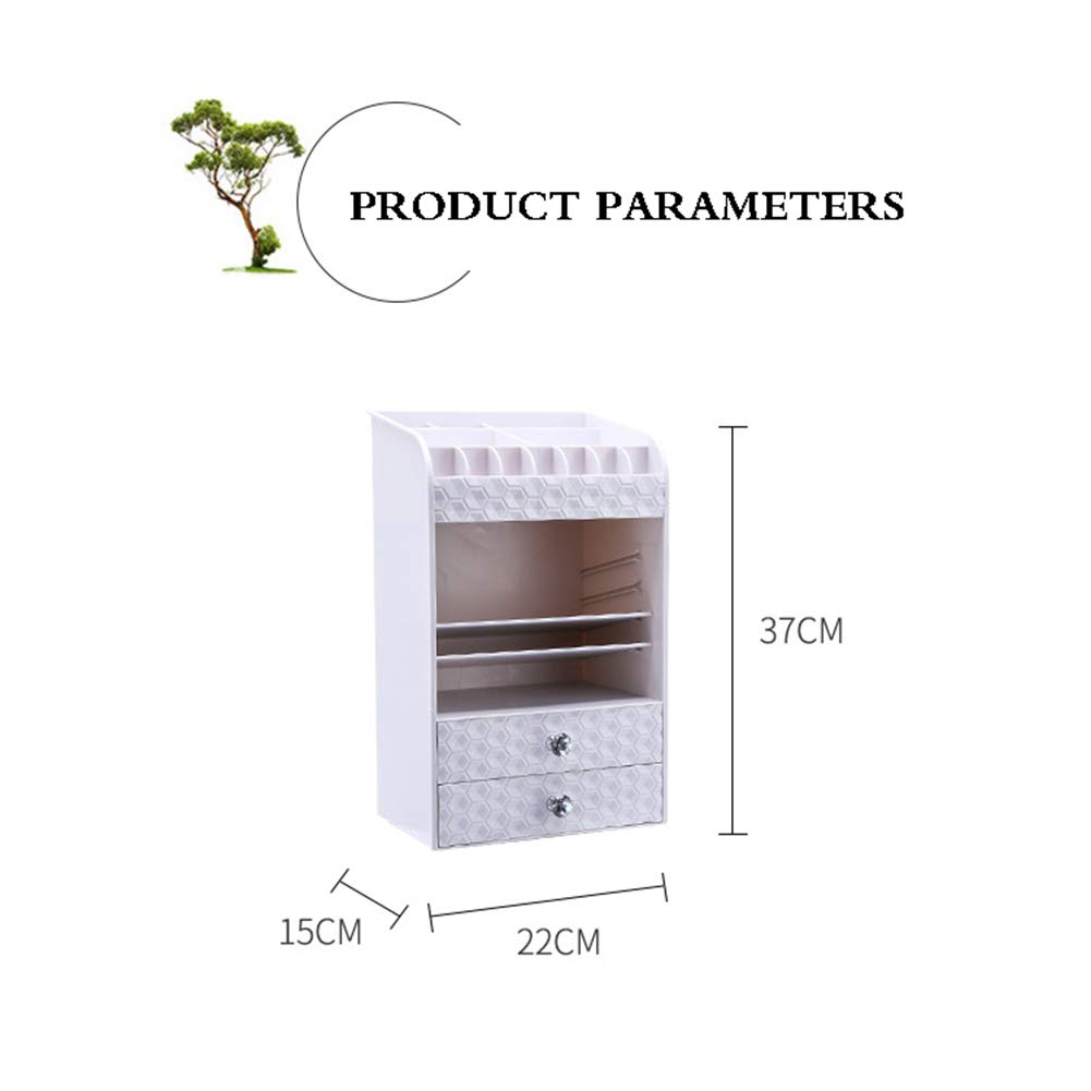 Caja Cosméticos Organizador, Organizador del Maquillaje, La Joyería Ajustable Y El Soporte De Exhibición Cosmético Saludable