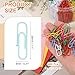 PATIKIL 400pcs Paper Clip, 28mm Paper Clip Cute Metal Clips Rust-Proof Strong Durable Bulk for Office, Green