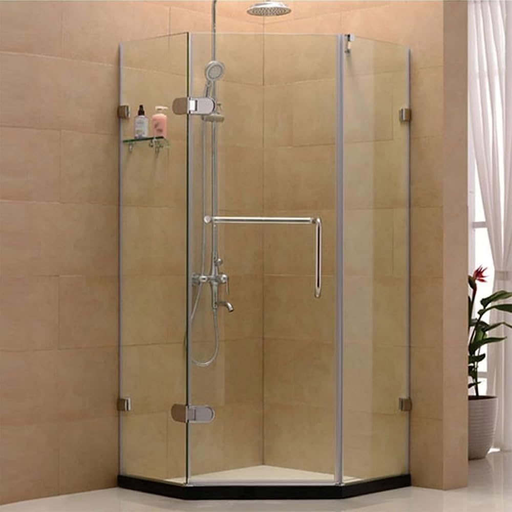 Shower Door Handle and Pulls Replacement Sets for Glass Door | Bathroom Door Knobs for Shower Enclosures Screen Internal/External Door Handles -225mm+425mm