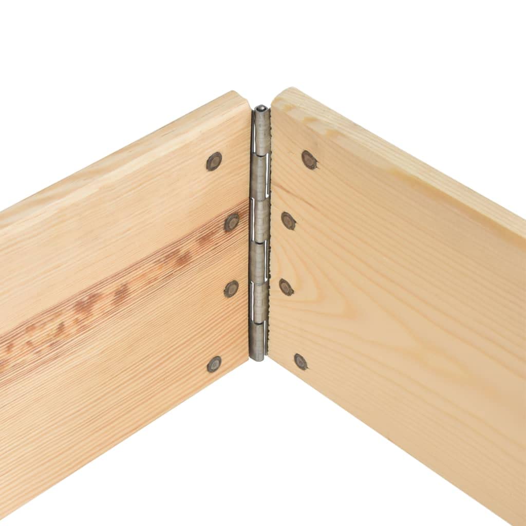 Fioriera Rialzata 60x80 cm in Legno di Pino Orto da Giardino | Cassetta impilabile e pieghevole per orto domestico. Adatta a spazi esterni come terrazzo, balcone e cortile.