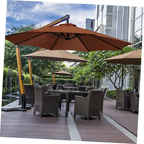 Auvent de remplacement parasol 3m d'une élégance rare pour terrasse et grand café