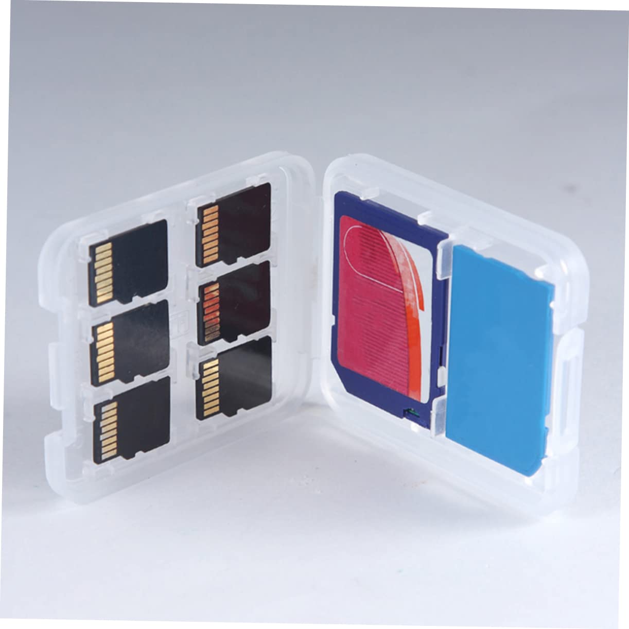 BRIGHTFUFU 20pcs Memory Card Case Holder Box for Storage Box Locking System Compact and Portable for Dirt and Water Protection