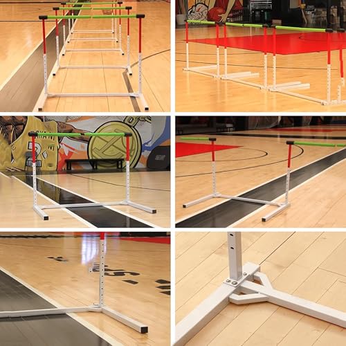 Ostacoli per allenamento di velocità e agilità – ideale per tennis, pallavolo, calcio, softball e basket – Design di ritorno automatico premium per allenamento su pista e campo