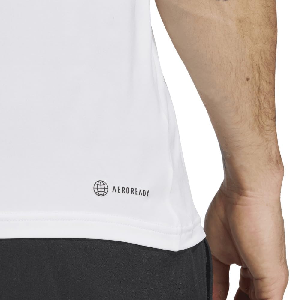 تي شيرت تدريب اسنشيالز قابل للتمدد بأكمام قصيرة للرجال من اديد... - view 7