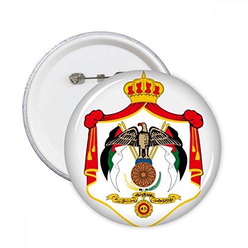 Bouton national Jordanie Asie insigne rond de qualité supérieure pour décoration 5 pièces