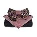 LUHEN Men's Wooden Bow Tie Set Handmade Wood Bowtie with Box