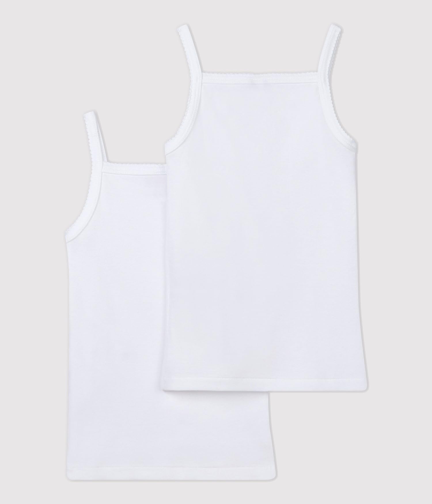 Petit Bateau Mädchen A01f9 Hosenträgerhemden (2er Pack)