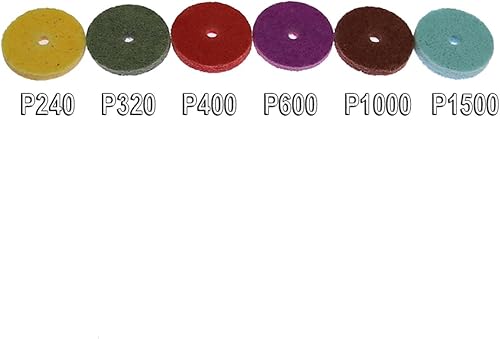 Miniatura 2 de 6 unids muela de fibra de nylon punto abrasivo en forma de T Pulido Rotay Herramientas Lixadeira Herramientas Ferramentas Carpintaria