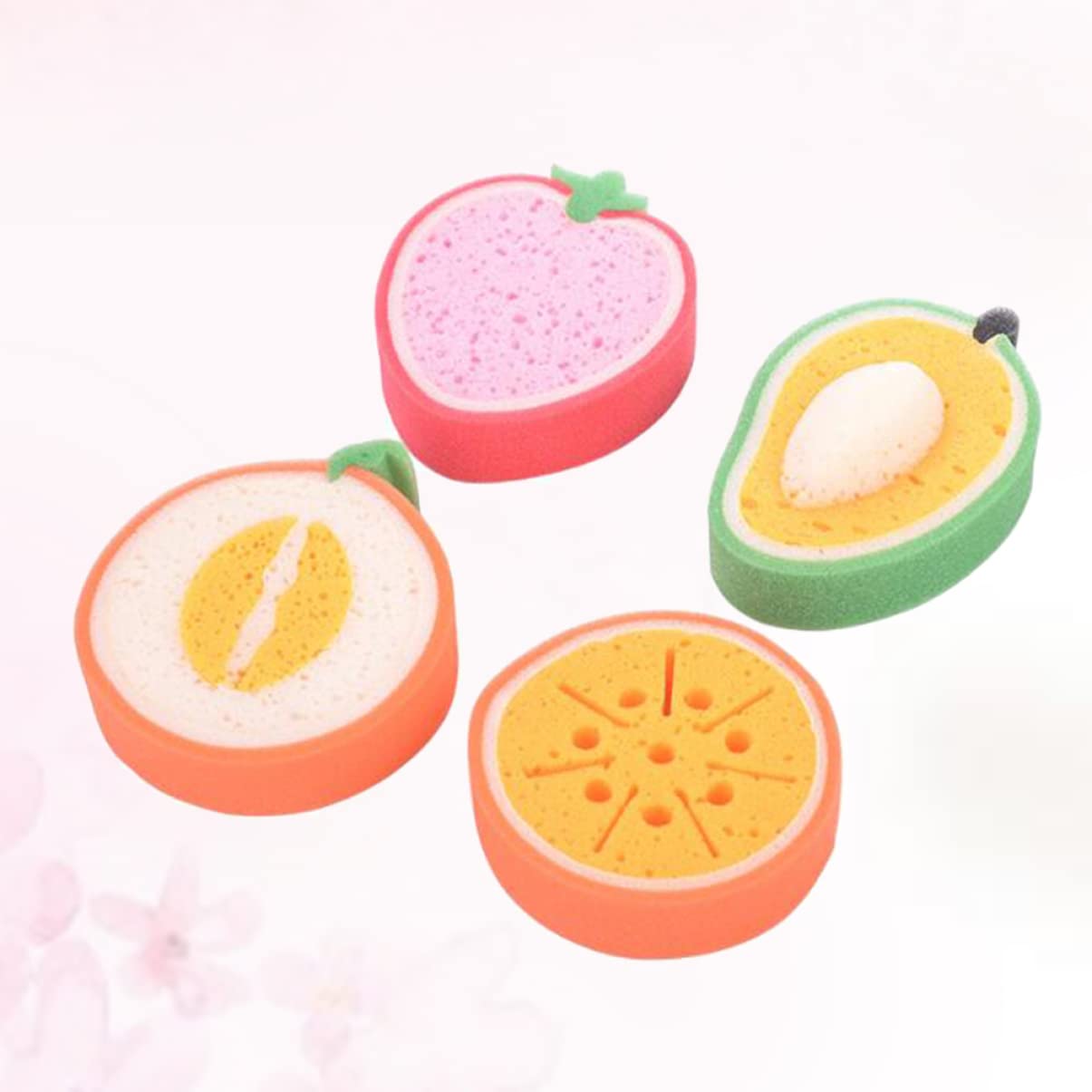 Healeved 12 Piezas esponja de ducha creativa esponja de baño natural esponjas para el cuerpo esponjas naturales esponjas corporales depuradores espesar Estropajo Corea del Sur