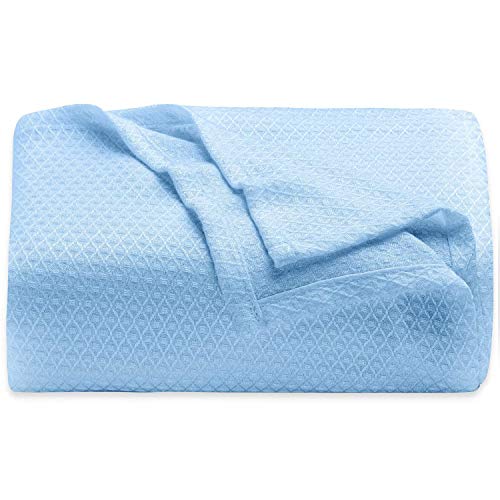 LAGHCAT 100% Bamboo Blanket, Diamond Weave Blankets for Couch Bed Hot Sleeper Night Sweat, Ultra Cooling Cozy Soft Lightweight Thin Blanket for All Season