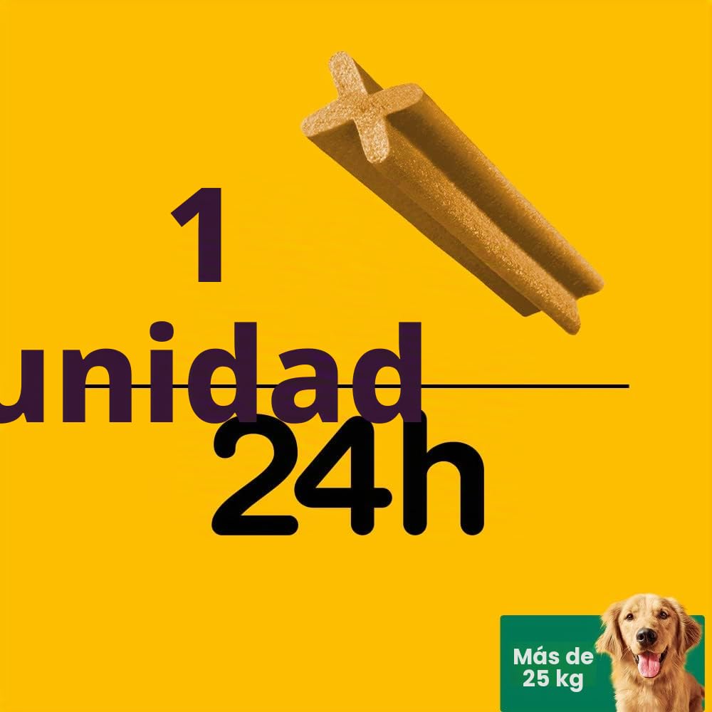 Pedigree Dentastix - Friandises pour grand chien, 112 bâtonnets à mâcher pour l'hygiène bucco-dentaire (16 sachets de 7 Sticks)