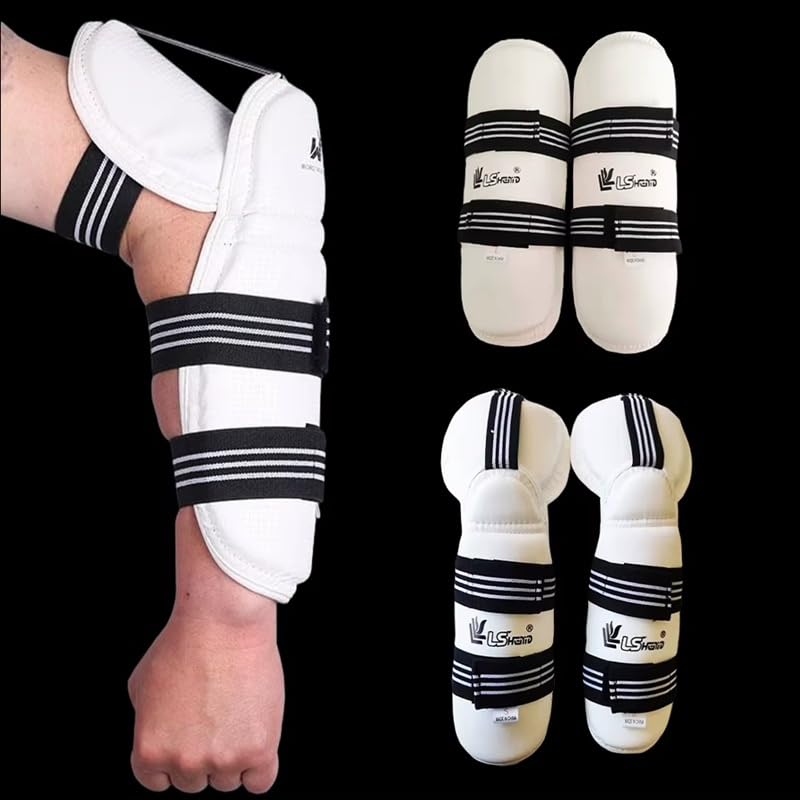 Kit di protezione per taekwondo, set completo di protezioni per braccia, stinco, gomito, gamba, supporto per adulti, bambini, combattimento, karate, arti marziali, sparring, allenamento, sanda, muay