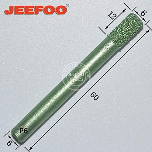 5pcs A6-612mm Ball Nose CNC Router Tools/Stone Carving Tools/Diamond Router Bits Cutter For Engraving Marble/Monument/Tiles