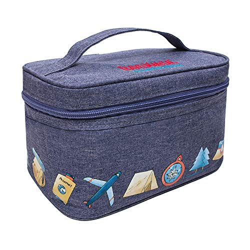Travel Toiletry Bag for Women and Men - 100% Waterproof Makeup Organizer Bag with Hanging Design - Perfect for Cosmetics, Food or Travel Accessories - TSA Approved & Rip-Proof - B0NUS Shower Cap