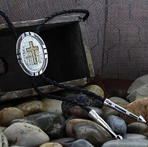 Montana Silversmiths Western Lifestyle Bolo Tie (New Traditions Triple Cross) #TOP2