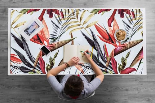 Tapis de souris fleurs pastel pour embellir l'espace de travail à la maison