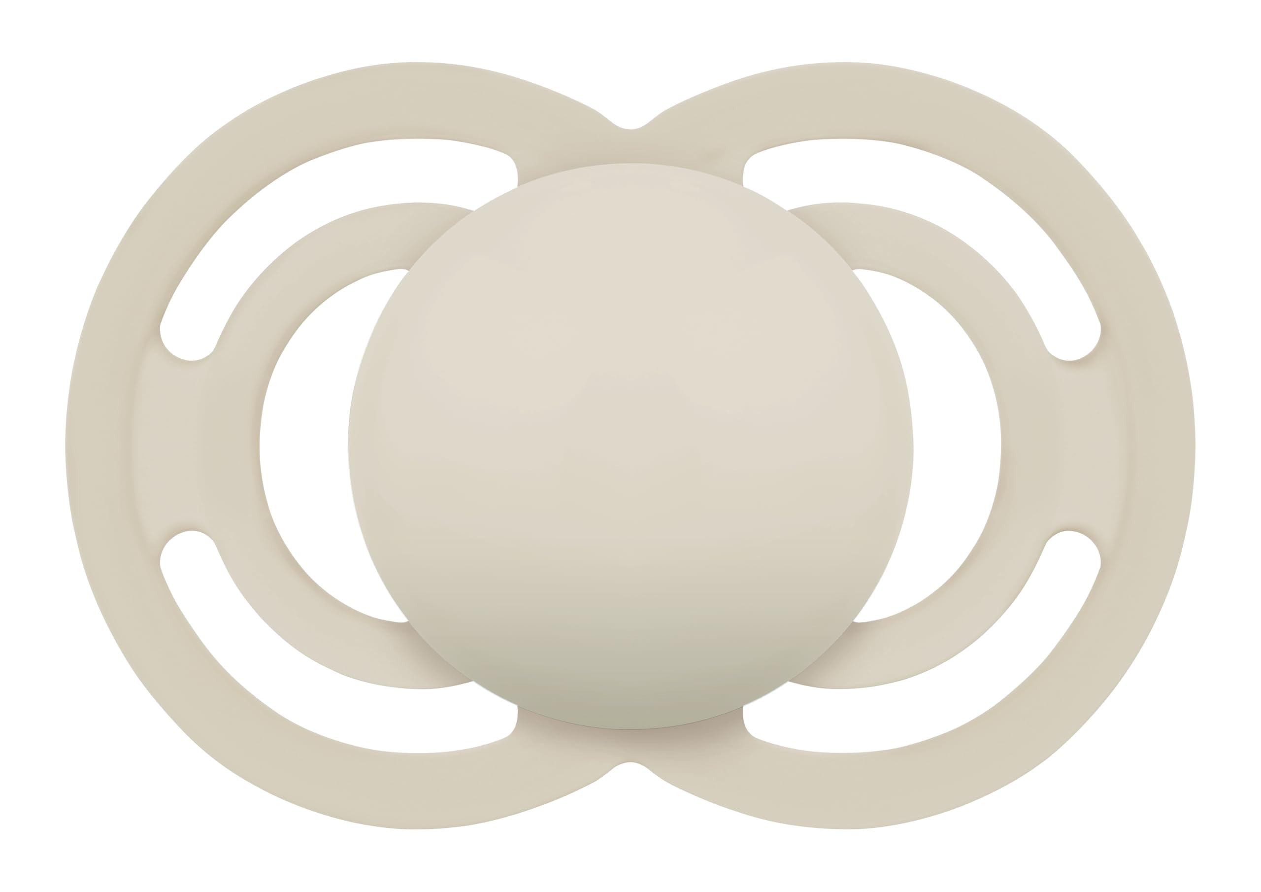 MAM 1 x Soother 6 Months + Symmetrical Teat Flat Extra Thin Flexible Soft Silicone Easy to Receive with Self-Sterilising Box MAM Perfect Neutral Matte