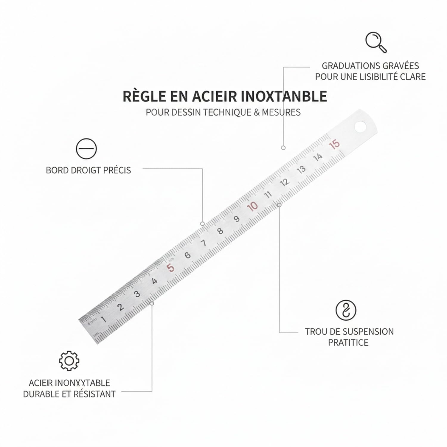 Righello in Acciaio