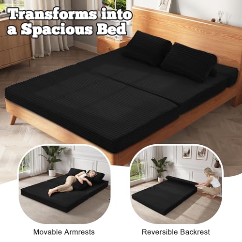 Cómodo sofá de dos plazas MeMoreCool convertible en cama para habitaciones pequeñas 6