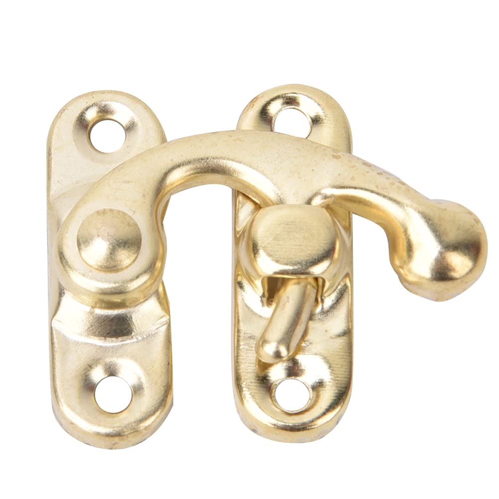 Pssopp Gold Right 30Pcs Antique Vintage Lock Clasp 3.2 X 2.8Cm Hasp Hook Retro Style Iron Latch For Jewelry Gift Boxes (Gold Right)