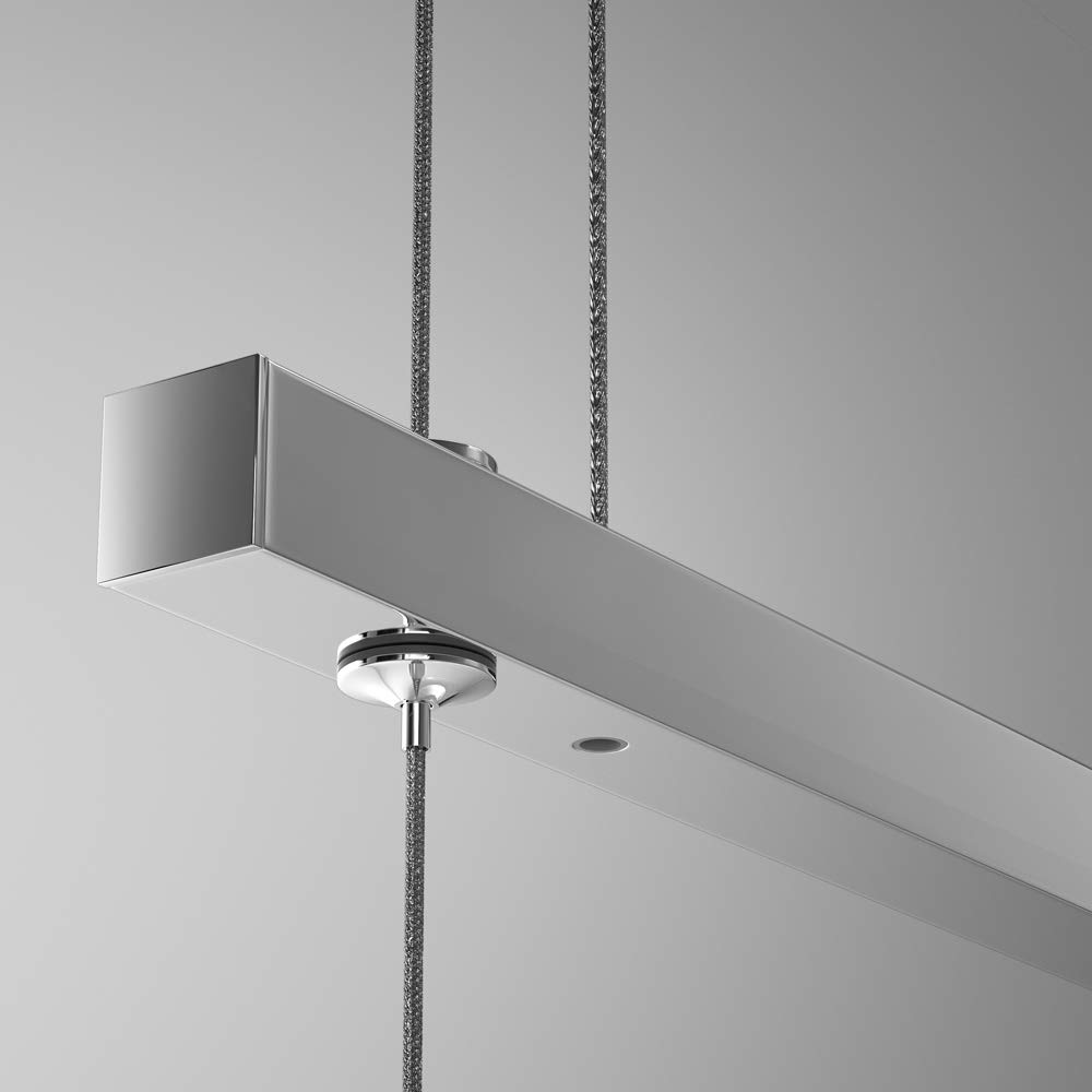 Monzana Lámpara colgante de techo Luz LED 20W Blanco cálido 3000K Plafón IP20 con Atura ajustable