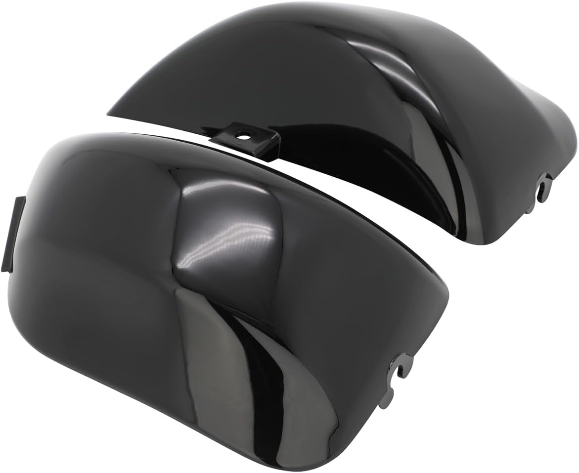 [Ship From USA] Motaux Battery Fairing Cover Side Panel for Yamaha Virago XV 400 535 XV400 XV535 1987-Up, Gloss Black