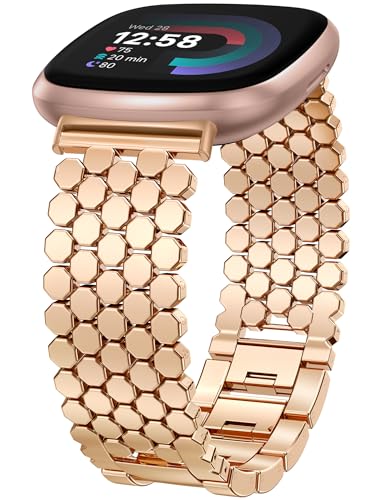 Minyee Fitbit Versa 4/Sense 2/Versa 3/SenseohfB[XAhbV[ȃXeXX`[bV`F[njJfUCi[[YS[h^NuXbgXgohpXgbv Versa 4p