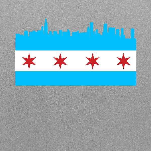 Pop Threads Chicago City Flag Skyline Retro Vintage Infant Baby Boy Girl Bodysuit2