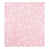 DUWER27 Magnetische Geschirrspüler-Abdeckung, dekorative Kühlschranktür, 58,4 x 66 cm, rosa Rosenblüten, Blumenmuster,