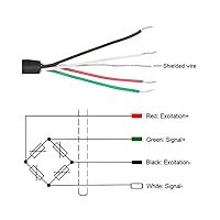Vista 5 de ATO Célula de carga micro de 6.6 lbs, acero de aleación, células de carga de tensión IP67 y compresión Transductor de sensor de fuerza para básculas