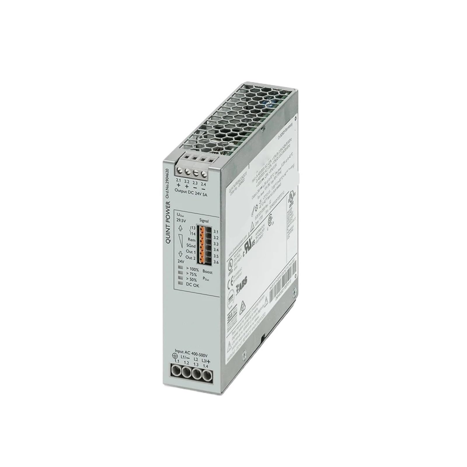 BFSYDLUJ Power supply unit - QUINT4-PS/3AC/24DC/5 2904620