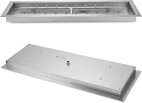 Miniatura 4 de Stanbroil Hoguera de 36 x 12 Pulgadas Rectangular de Inmersión con Quemador de Chorro, Inserto de Hoguera a Gas de Acero Inoxidable 304 para Mesa de