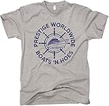 GunShowTees Prestige Worldwide Boats 'N Hoes Shirt, Large, Sport Grey