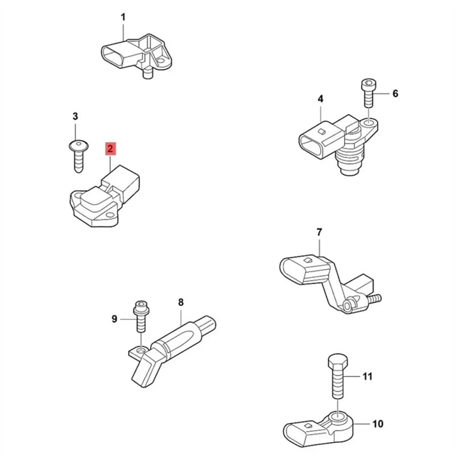 Sensore Map 03C906051 0261230095 Adatto per VW EOS Polo Jetta Golf Passat Bora Adatto per Audi A3 A4 Q5 Skoda Seat Sensore di Pressione Map