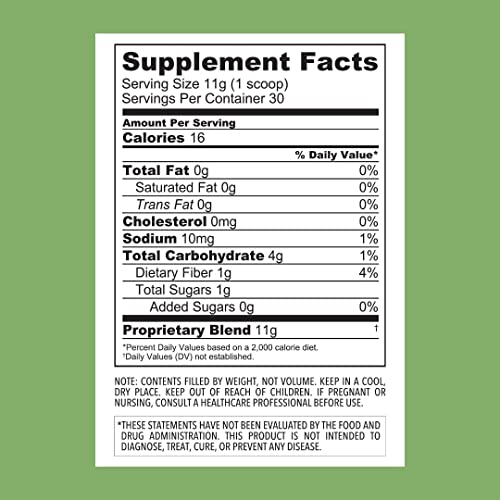 Clean Simple Eats Peachy Greens Powder Mix, Greens Superfood Powder Smoothie & Juice Mix, Gluten Free, Includes Powerhouse Superfoods Chlorella & Spirulina Powder Organic, 30 Servings #TOP1