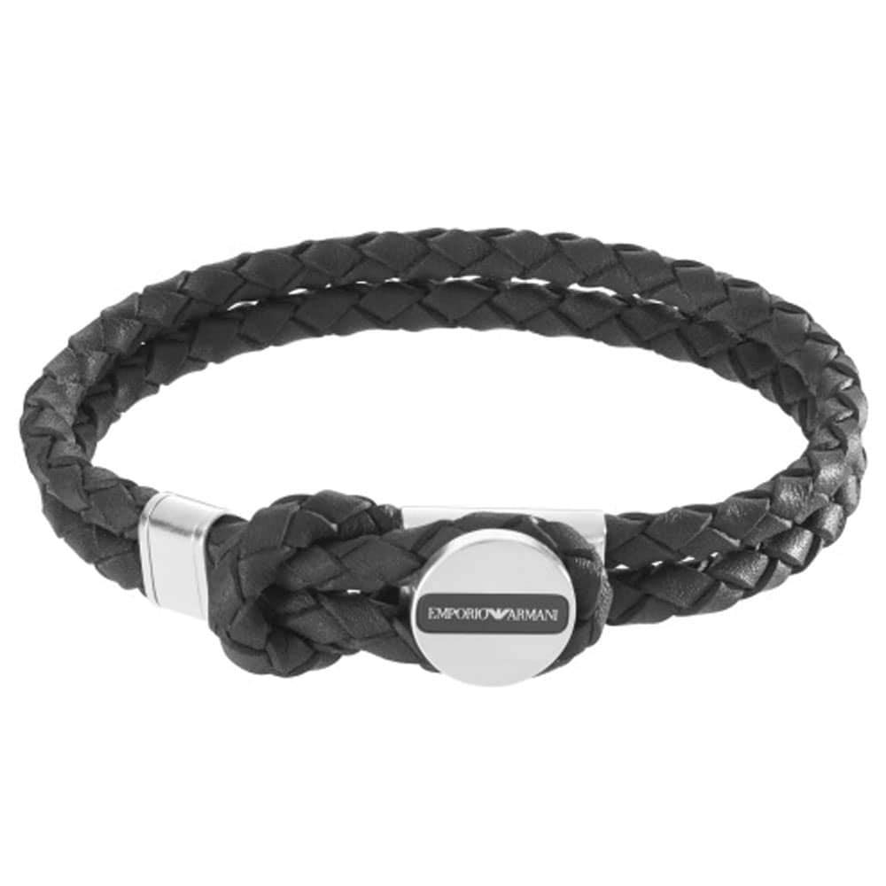 Emporio Armani Men's Leather or Stainless Steel with lobster, slider or push button closure bracelet
