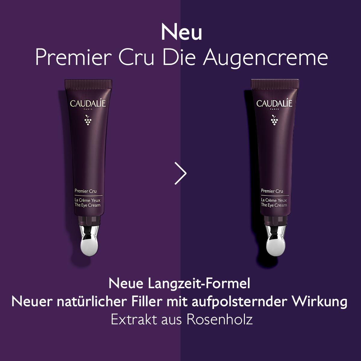 Caudalie Premier Cru Die Augencreme mit Hyaluronsäure & Natürlicher aufpolsternder Füllstoff - 15ml