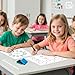 Scribbledo 10 Pack Telling Time Teaching Sheets - 9'x12' Dry Erase Learning Clocks for Kids Homeschooling Supplies