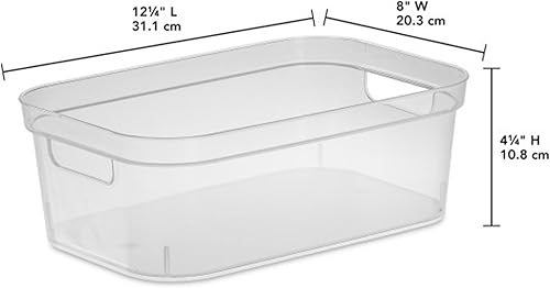 Miniatura 2 de Sterilite Contenedor de almacenamiento pequeño, contenedor de almacenamiento de plástico para organizar la despensa, armario, baño y encimeras,