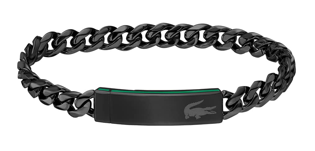 Lacoste Lacoste Jewellery Mens Lacoste Baseline Bracelet - Black